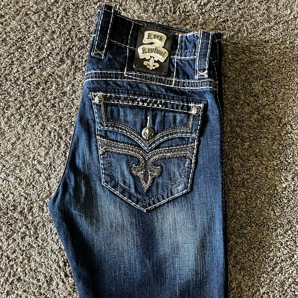 Rock Revival Blue Denim Jeans